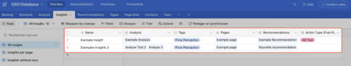 Liez vos insights à vos analyses grâce à Airtable